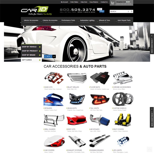 20个著名汽车品牌网站设计欣赏