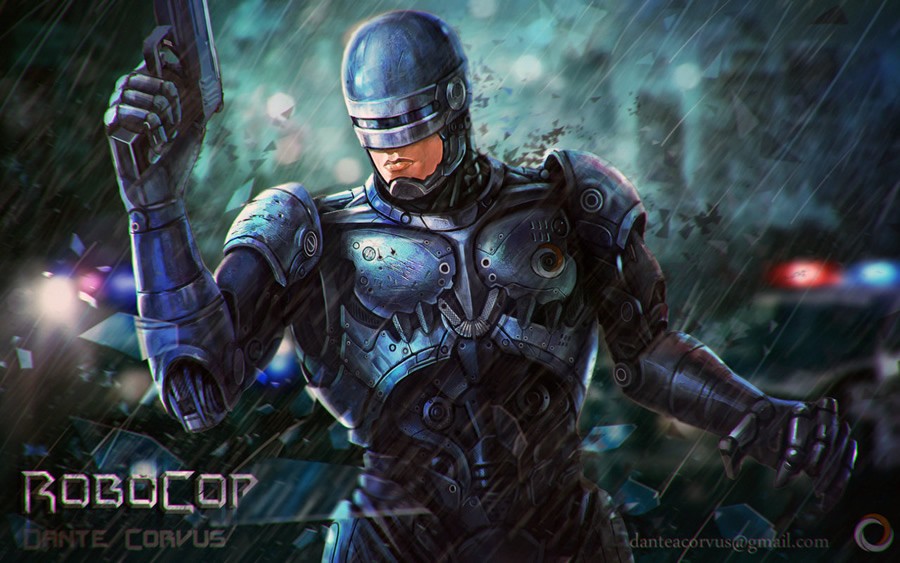 机械战警(RoboCop)插画作品欣赏