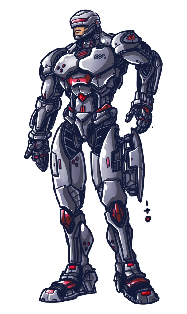 机械战警(RoboCop)插画作品欣赏