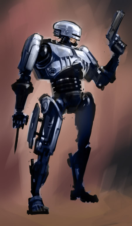 机械战警(RoboCop)插画作品欣赏