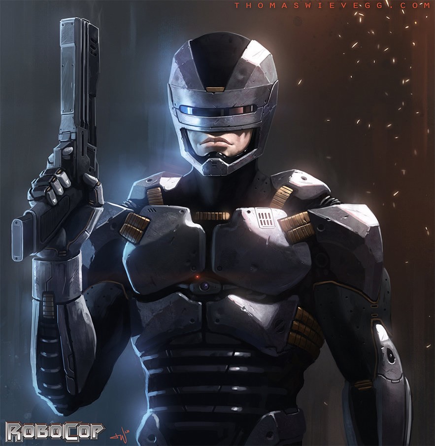 机械战警(RoboCop)插画作品欣赏