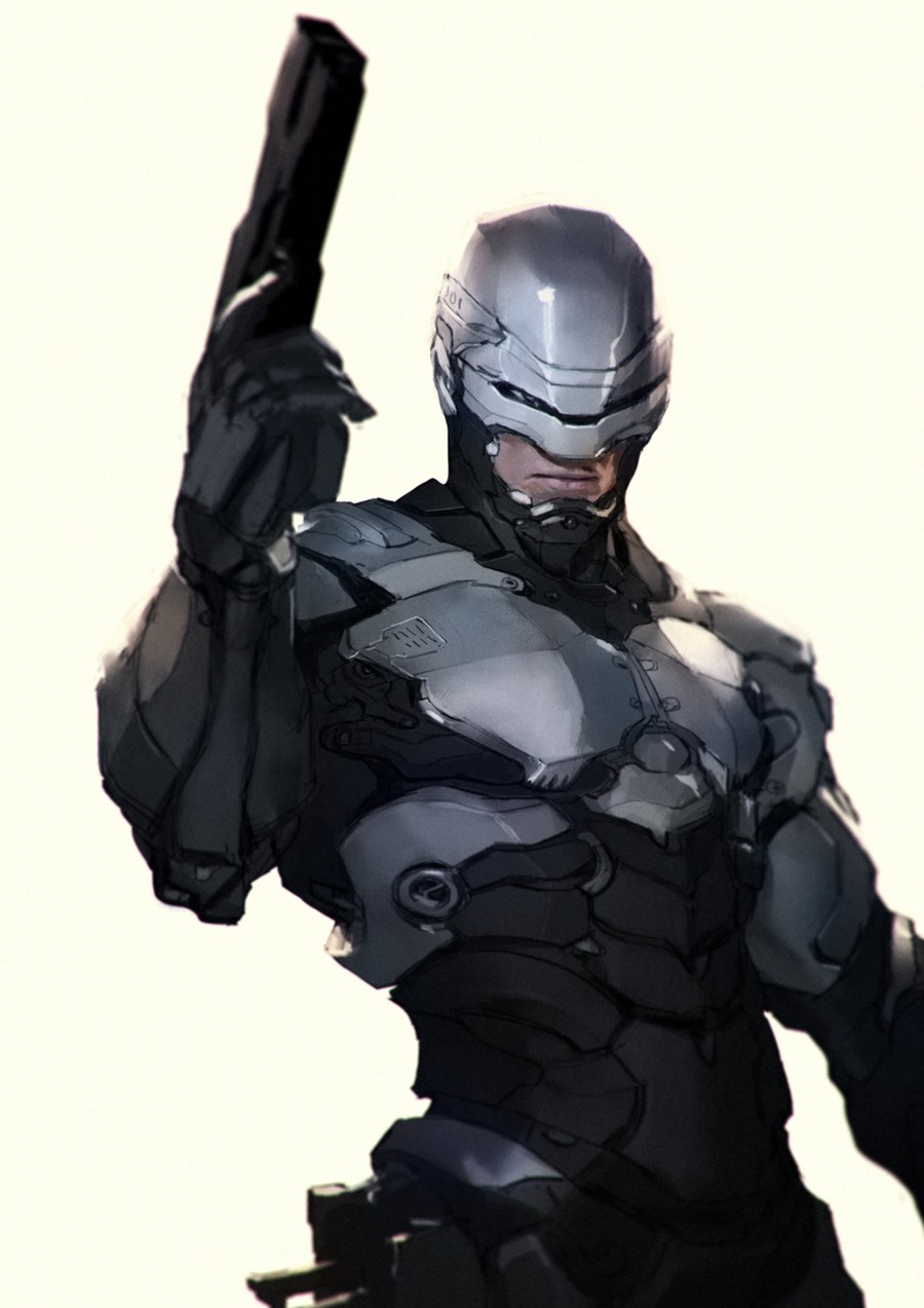 机械战警(RoboCop)插画作品欣赏