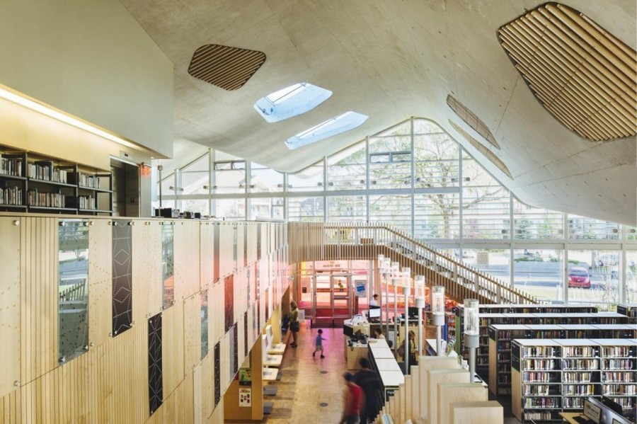 加拿大埃德蒙顿未来主义风格图书馆