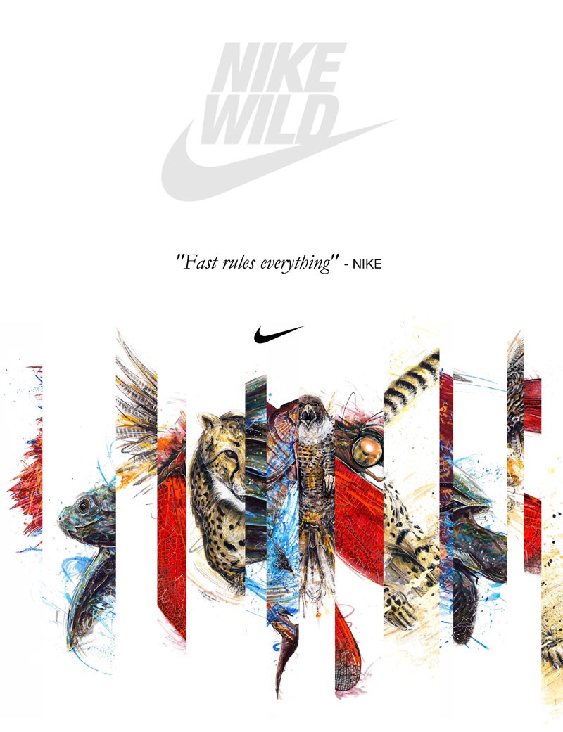 Tom J Manning插画欣赏：NIKE WILD