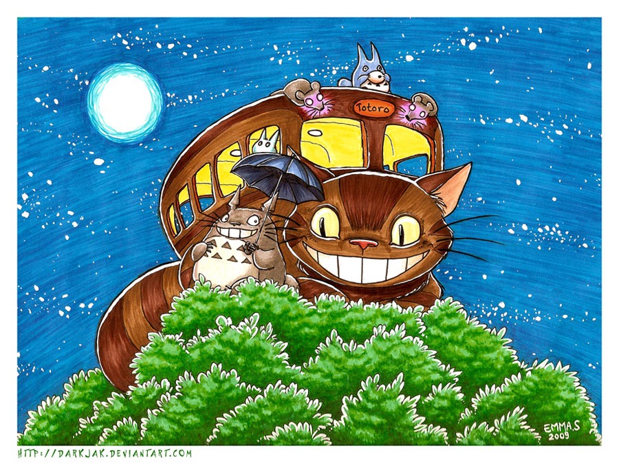 动漫角色插画欣赏：龙猫(Totoro)