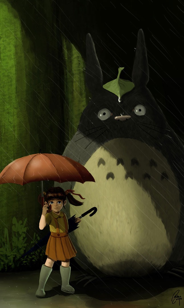 动漫角色插画欣赏：龙猫(Totoro)