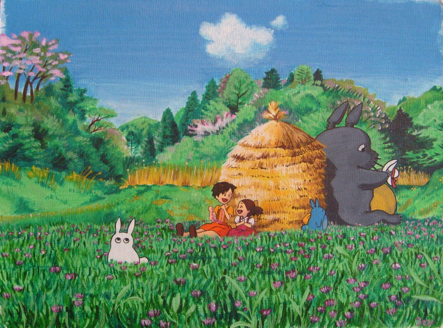 动漫角色插画欣赏：龙猫(Totoro)