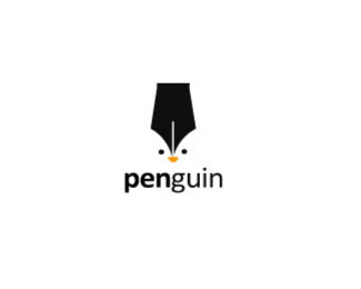 标志设计元素运用实例：企鹅(二)