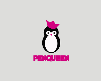 标志设计元素运用实例：企鹅(二)