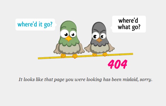 30个国外创意404页面设计