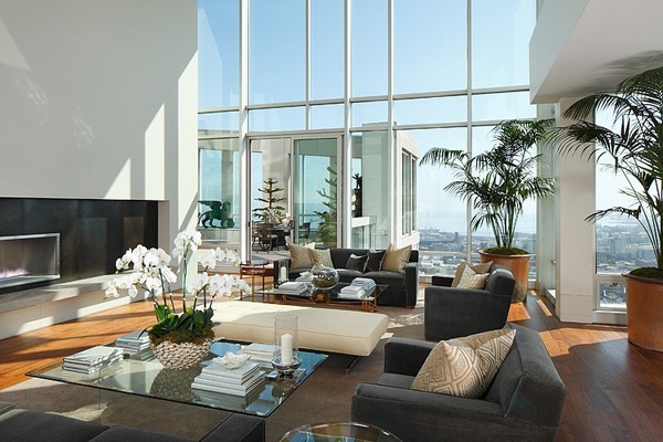 全景落地玻璃：旧金山St. Regis奢华的现代复式豪宅