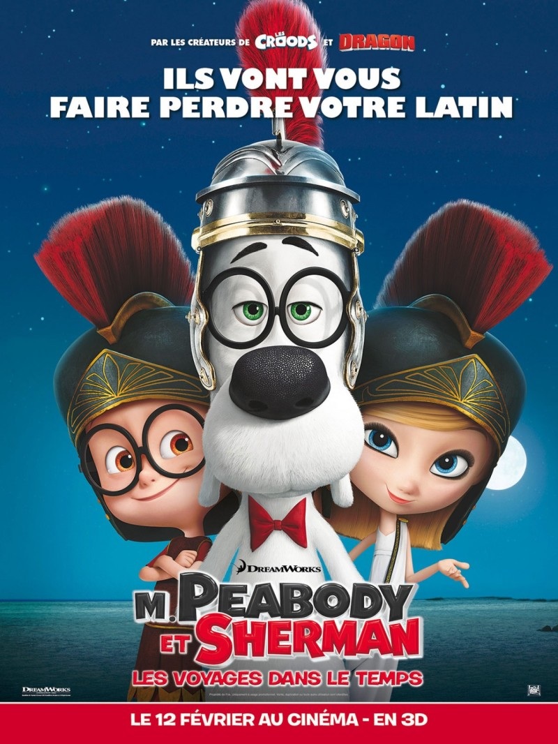 电影海报欣赏：Mr. Peabody & Sherman 眼镜狗和眼镜男孩