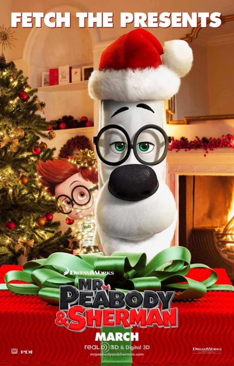 电影海报欣赏：Mr. Peabody & Sherman 眼镜狗和眼镜男孩