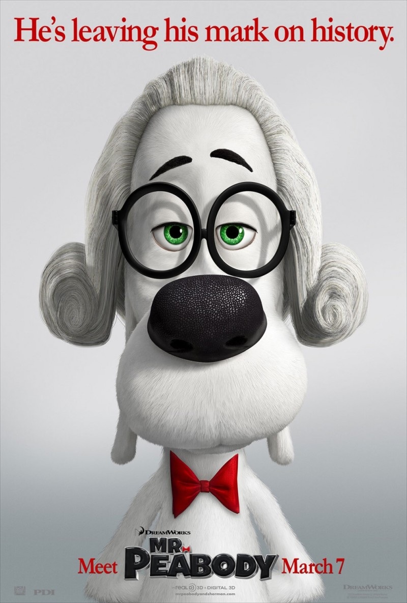 电影海报欣赏：Mr. Peabody & Sherman 眼镜狗和眼镜男孩