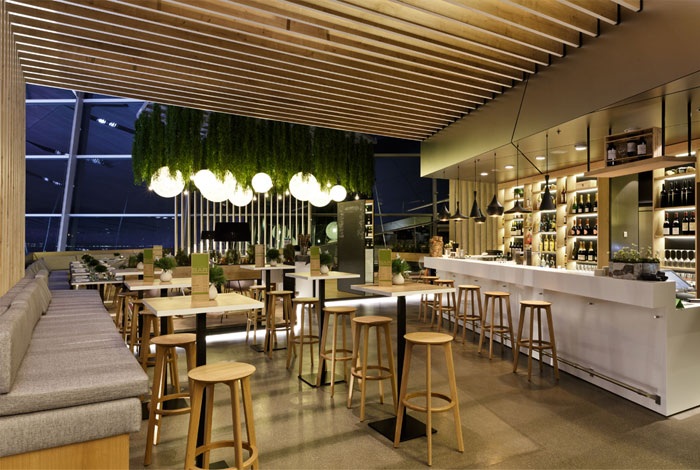 优雅的照明和绿色悬挂：ESS Zimmer现代餐厅欣赏