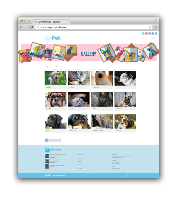 英国宠物网站MyPet品牌和网站设计