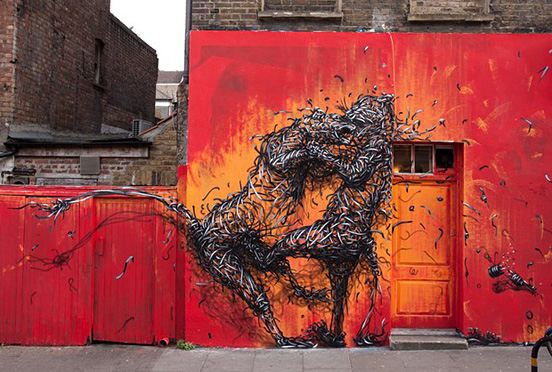 华裔艺术家DALeast令人惊叹的街头涂鸦艺术作品