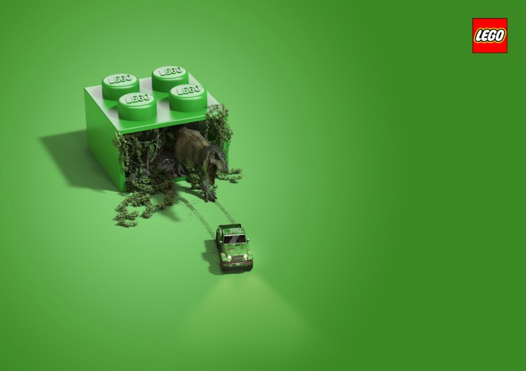 Lego(乐高)积木创意平面广告