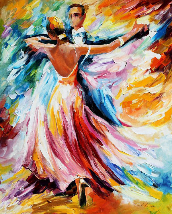 炫丽浓烈的色彩:Leonid Afremov油画作品欣赏