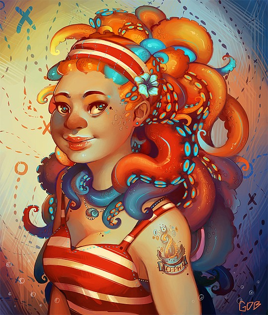 Geneva Benton漂亮的人物插画欣赏