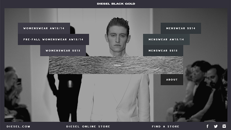 网页设计欣赏:纯粹的黑与白