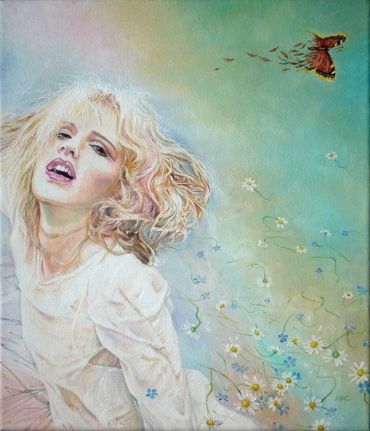 Wlodzimierz Kuklinski女性肖像插画