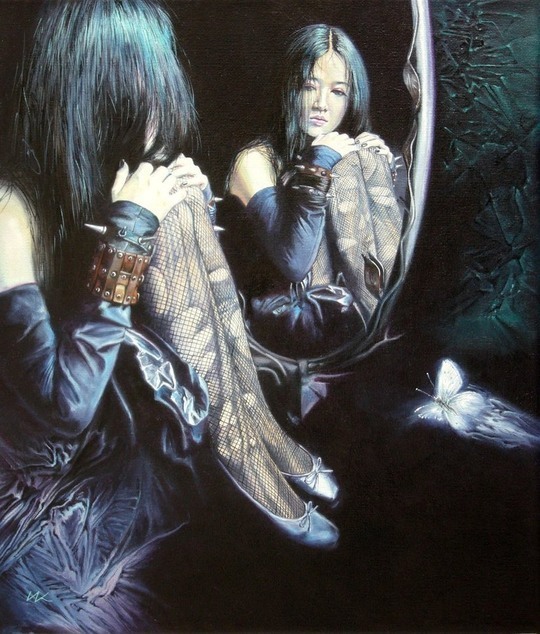 Wlodzimierz Kuklinski女性肖像插画