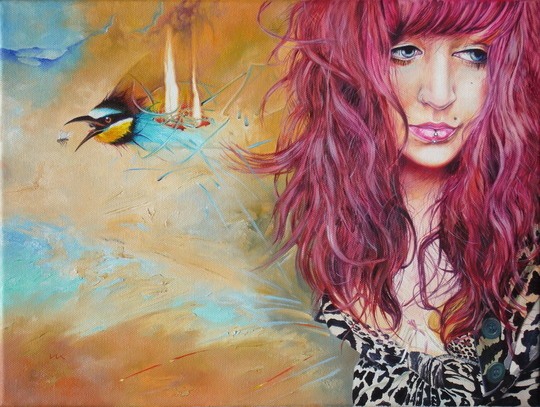 Wlodzimierz Kuklinski女性肖像插画