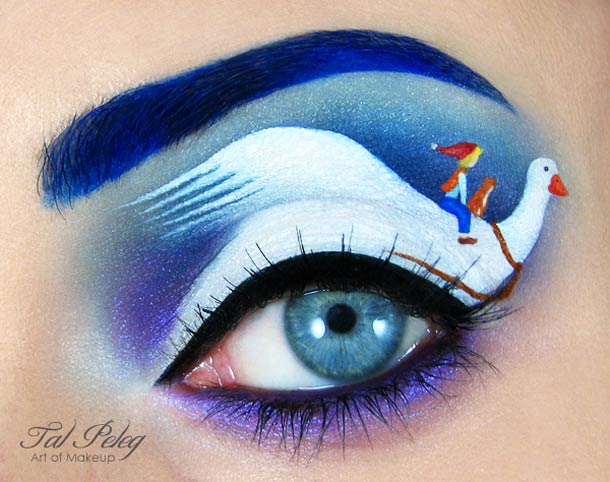 彩妆大师Tal Peleg：眼睛上绘制美丽画作