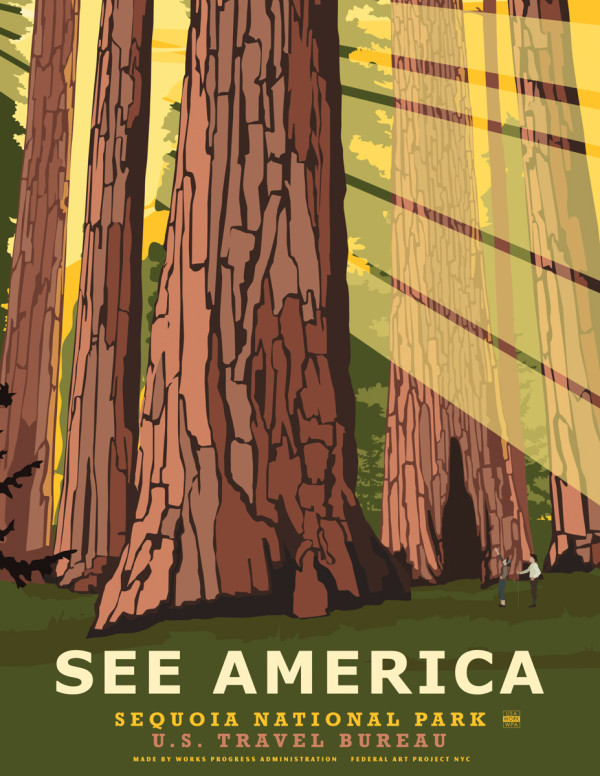 See America旅游海报插画欣赏