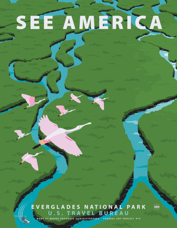 See America旅游海报插画欣赏