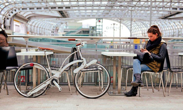 Sada Bike:折叠成雨伞大小的便携自行车