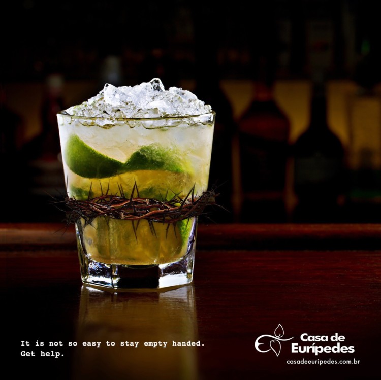 Casa de Eurípedes戒酒广告：带刺的危险