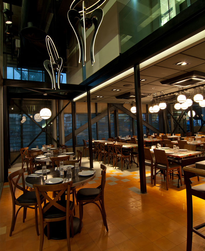 阿拉伯建筑元素的以色列雅法海鲜餐馆设计