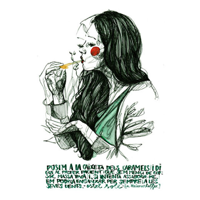 Paula Bonet手绘肖像插画欣赏