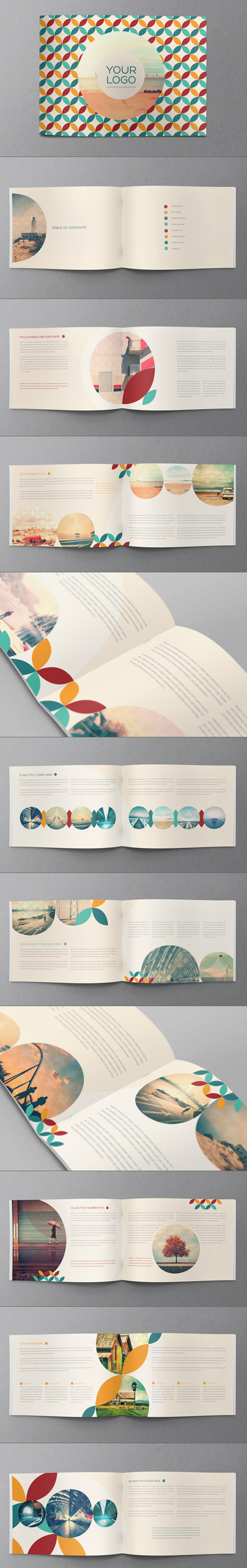 15个创意企业画册设计模板