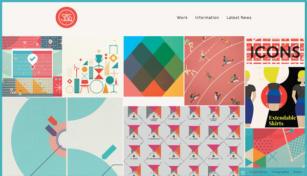 30个方形网格布局的网页设计欣赏