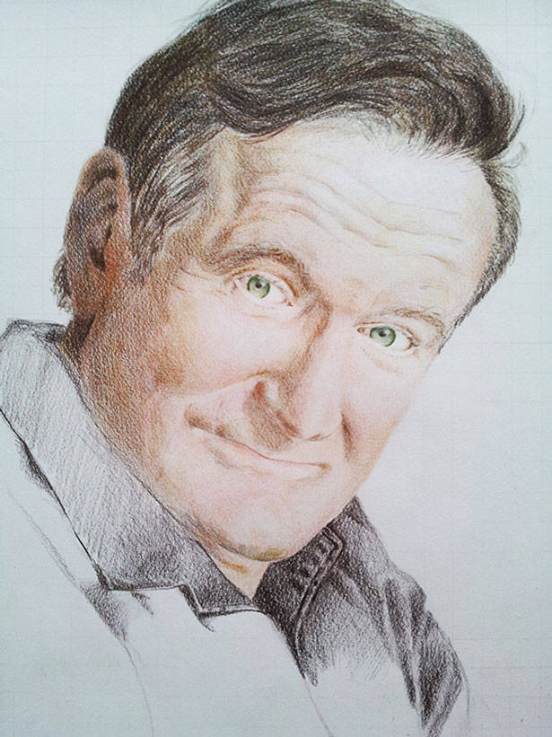 插画作品欣赏:致敬喜剧大师罗宾·威廉姆斯(Robin Williams)