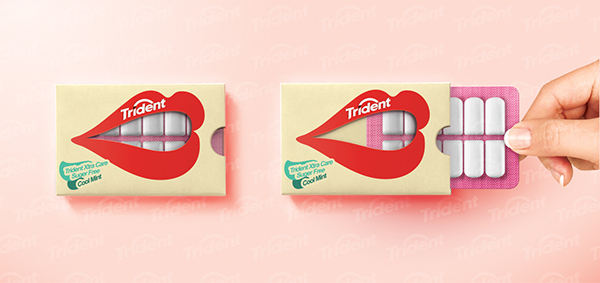 微笑包装:Trident口香糖包装设计