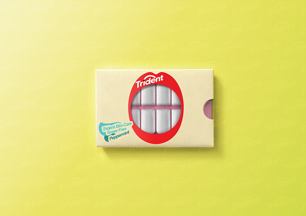 微笑包装:Trident口香糖包装设计