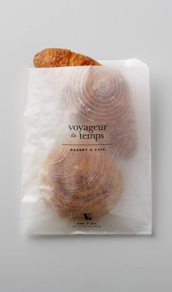 Voyageur Du Temps咖啡和面包店视觉形象设计