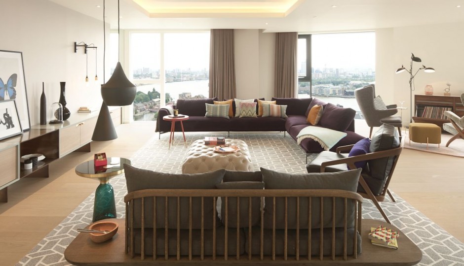 鸟瞰城市风光:伦敦顶层复式公寓