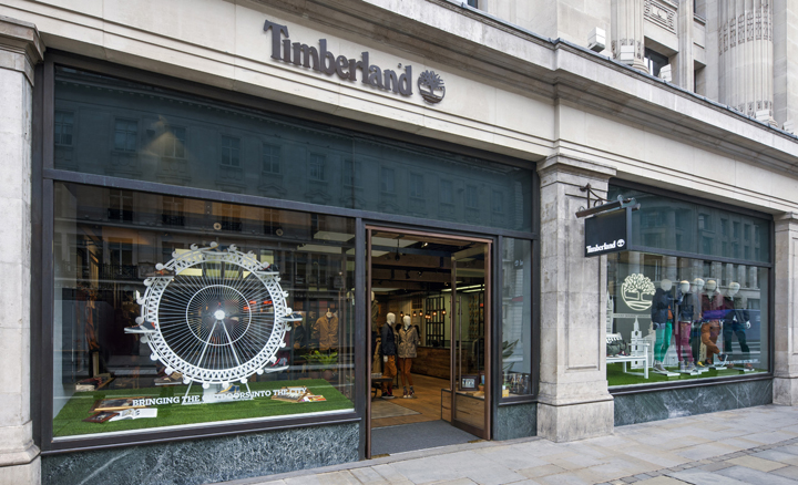 伦敦Timberland旗舰店室内设计