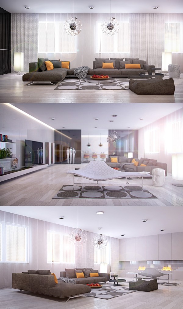 21个舒适放松的现代客厅设计