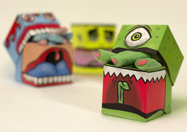 有趣的怪物糖果包装设计
