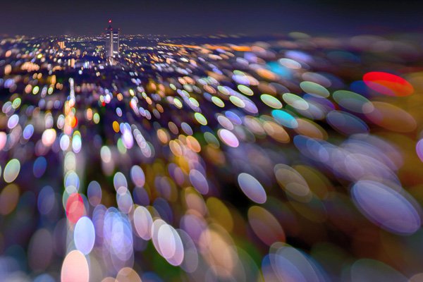 Takashi Kitajima梦幻迷离的都市夜景