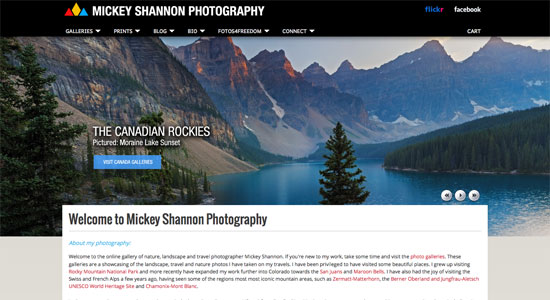 25个极简风格的摄影师网站设计