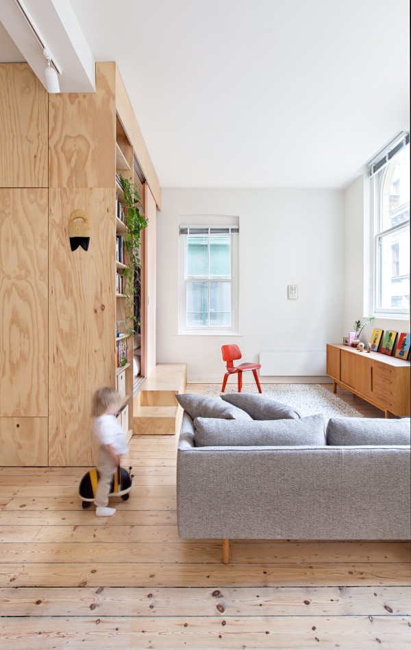 健康环保天然木材的使用: 2个日本极简风格公寓