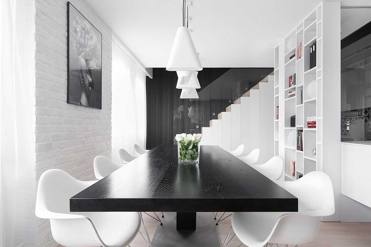 波兰M68质感黑白公寓设计