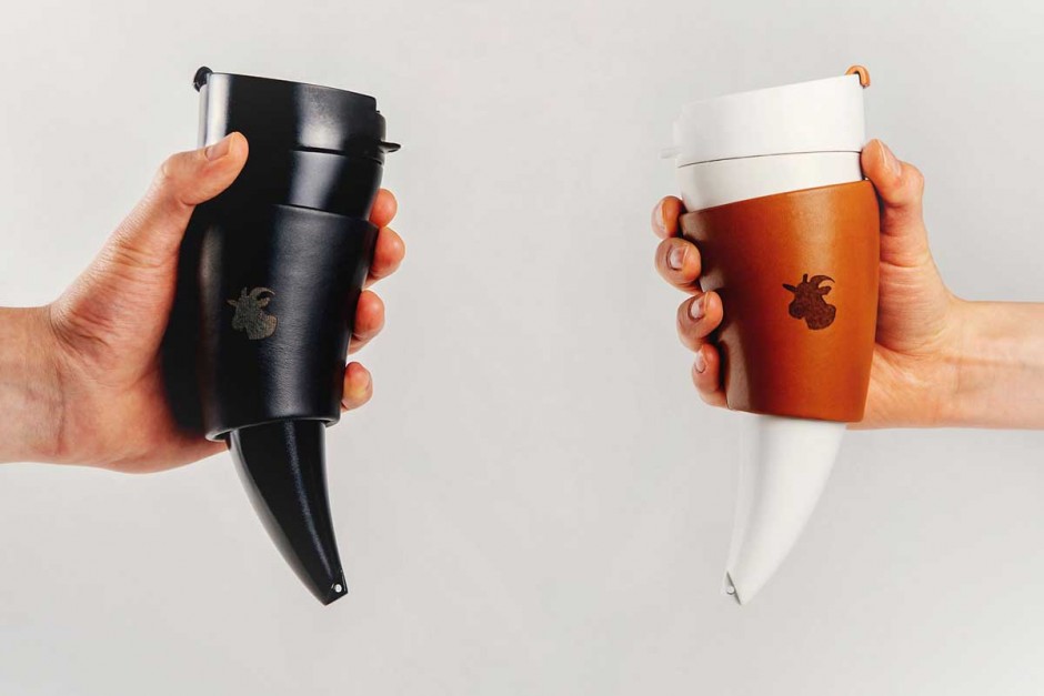 desnahemisfera:创意羊角咖啡杯
